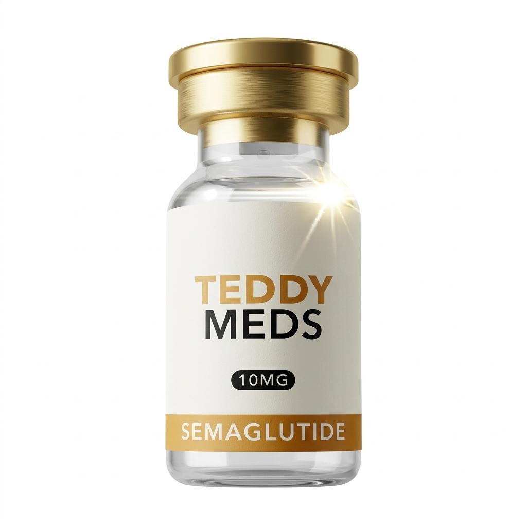 Teddy Meds branded semaglutide compounding pharmacy vial