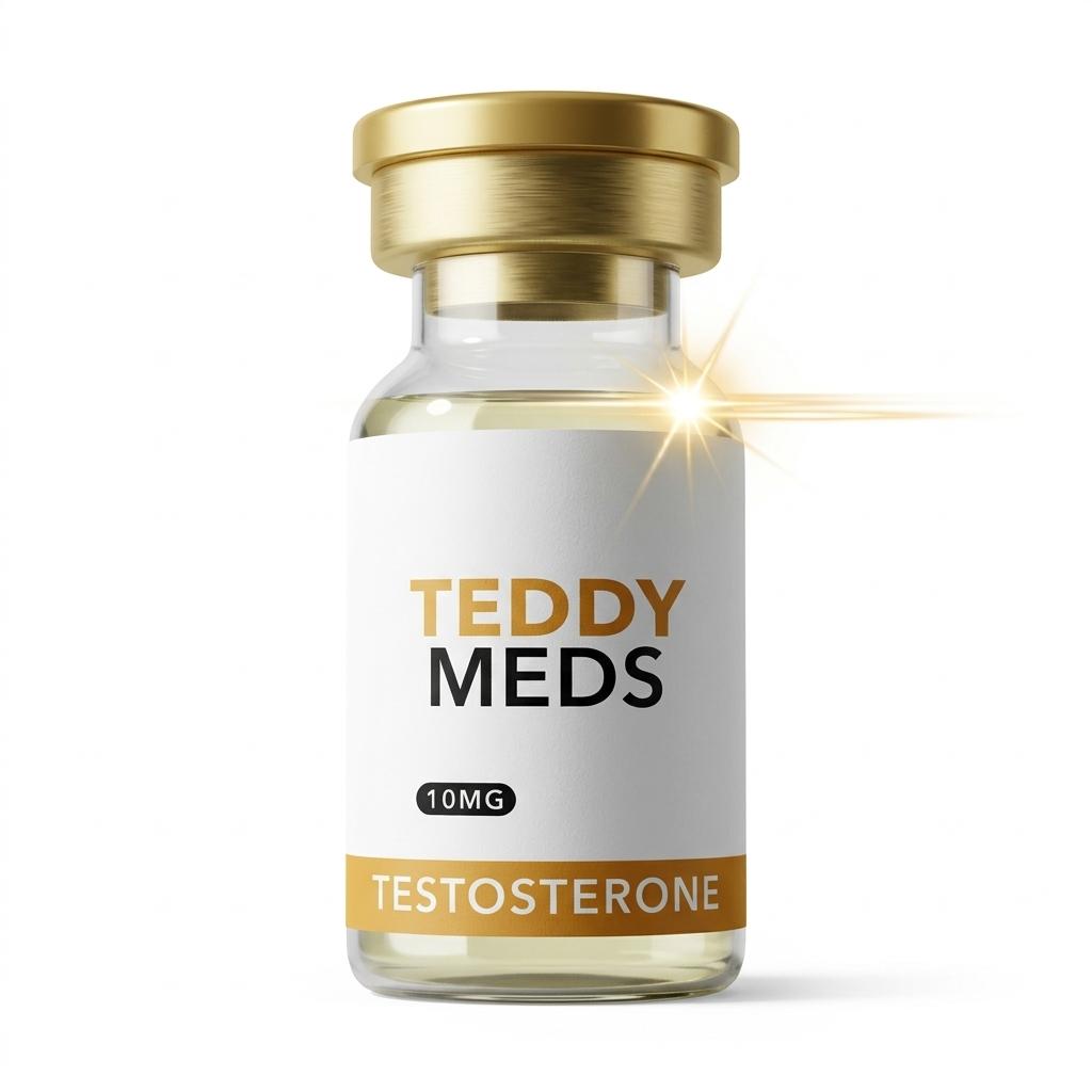 Teddy Meds branded testosterone compounding pharmacy vial